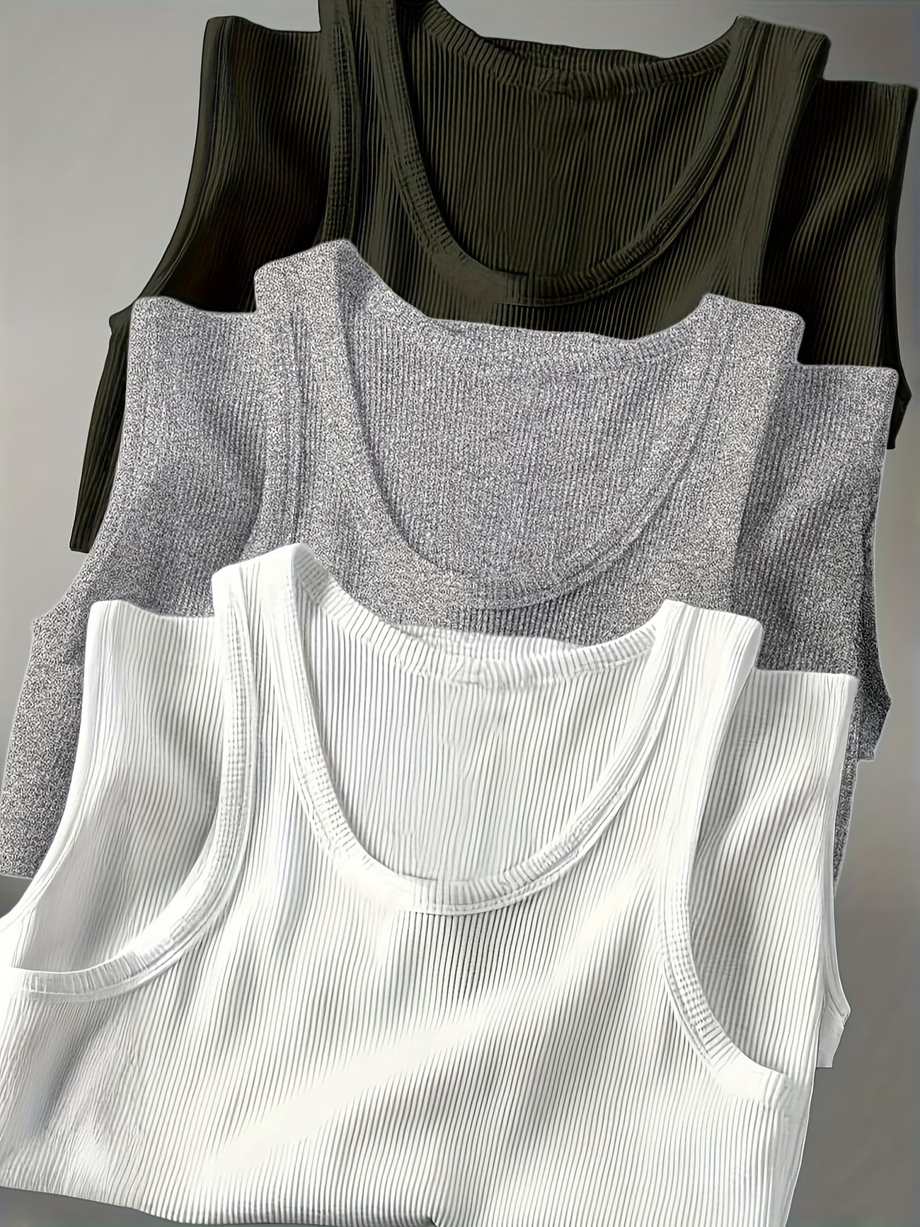 Tanktop "Wifebeater" 3 stk